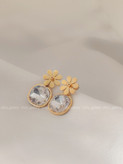 گوشواره گلی استیل